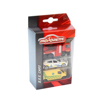 Pelastusajoneuvot Majorette, 3 kpl