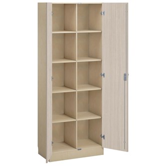 Norden materiaalikaappi 10 hyllyä L80xS47xK210 cm, koivu