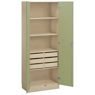 Norden materiaalikaappi 6 laatikkoa L80xS47xK210, koivu