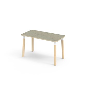 Helmi pöytä linoleum 120x60 cm valkoinen holkki