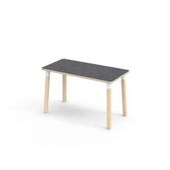 Helmi pöytä linoleum 120x60 cm valkoinen holkki