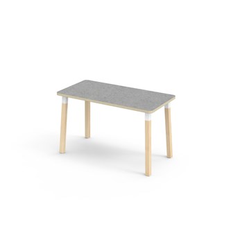 Helmi pöytä linoleum 120x60 cm valkoinen holkki