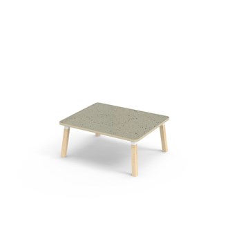 Helmi pöytä linoleum 100x80 cm valkoinen holkki