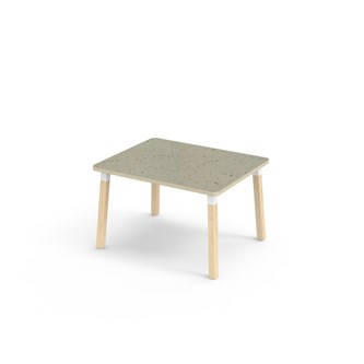 Helmi pöytä linoleum 100x80 cm valkoinen holkki