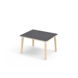 Helmi pöytä linoleum 100x80 cm valkoinen holkki