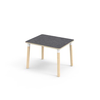 Helmi pöytä linoleum 100x80 cm valkoinen holkki