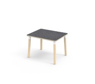 Helmi pöytä linoleum 100x80 cm valkoinen holkki