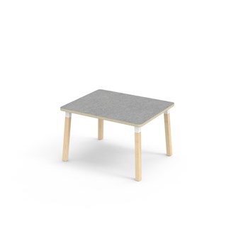 Helmi pöytä linoleum 100x80 cm valkoinen holkki