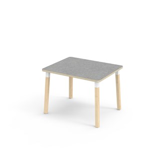 Helmi pöytä linoleum 100x80 cm valkoinen holkki