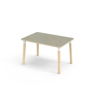 Helmi pöytä linoleum 120x80 cm valkoinen holkki