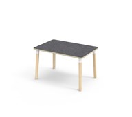 Helmi pöytä linoleum 120x80 cm valkoinen holkki