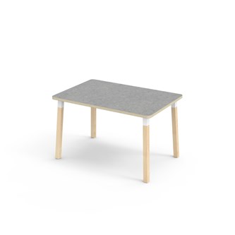 Helmi pöytä linoleum 120x80 cm valkoinen holkki