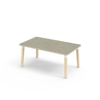 Helmi pöytä linoleum 140x80 cm valkoinen holkki