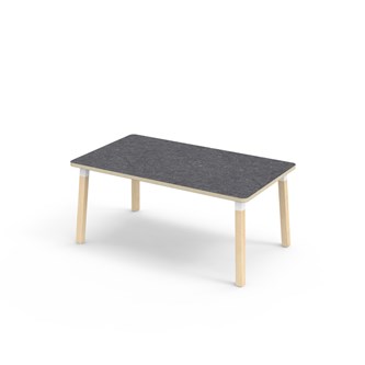 Helmi pöytä linoleum 140x80 cm valkoinen holkki