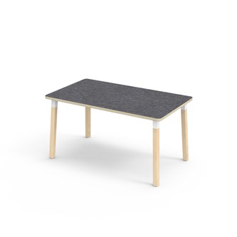 Helmi pöytä linoleum 140x80 cm valkoinen holkki