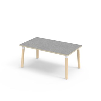 Helmi pöytä linoleum 140x80 cm valkoinen holkki