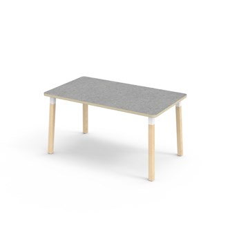 Helmi pöytä linoleum 140x80 cm valkoinen holkki