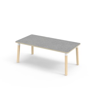 Helmi pöytä linoleum 160x80 cm valkoinen holkki