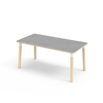 Helmi pöytä linoleum 160x80 cm valkoinen holkki