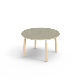 Helmi pöytä linoleum ø120 cm valkoinen holkki