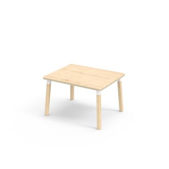 Helmi FSC pöytä akustik laminaatti 100x80 cm valkoinen holkki