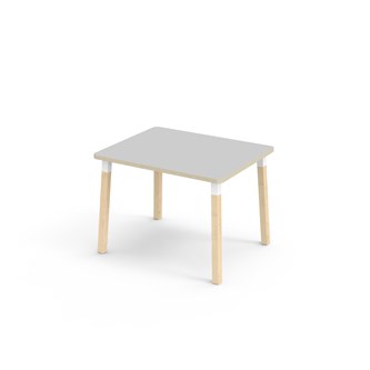 Helmi FSC pöytä akustik laminaatti 100x80 cm valkoinen holkki