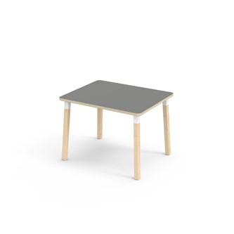 Helmi FSC pöytä akustik laminaatti 100x80 cm valkoinen holkki