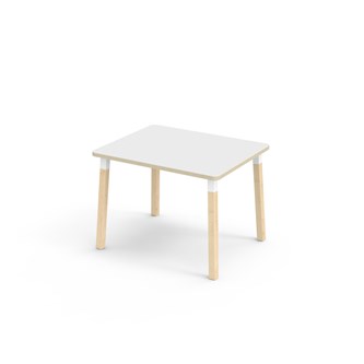 Helmi FSC pöytä akustik laminaatti 100x80 cm valkoinen holkki