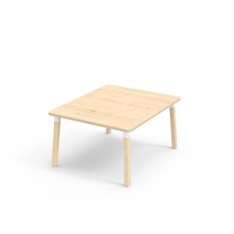 Helmi FSC pöytä akustik laminaatti 100x120 cm valkoinen holkki