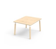 Helmi FSC pöytä akustik laminaatti 100x120 cm valkoinen holkki