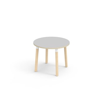 Helmi pöytä HPL ø90 cm valkoinen holkki