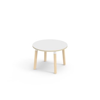 Helmi pöytä HPL ø90 cm valkoinen holkki