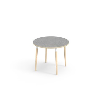 Myy pöytä linoleum ø 90 cm cm valkoinen holkki