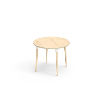 Myy pöytä DL ø 90 cm cm valkoinen holkki