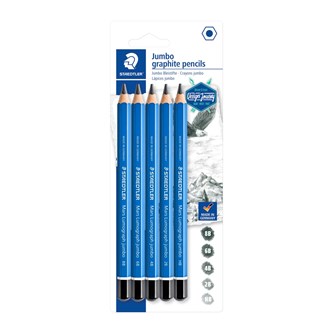 Piirustuskynäsarja Staedtler Mars Lumograph Jumbo, 5 kpl