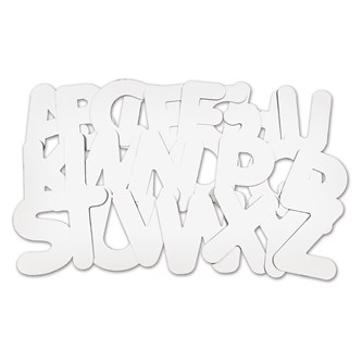 Isot pahvikirjaimet, A-Z