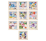 Palapelisarja eri ammatit, 10 kpl