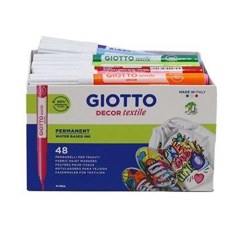 Tekstiilitussilajitelma Giotto, 48 kpl