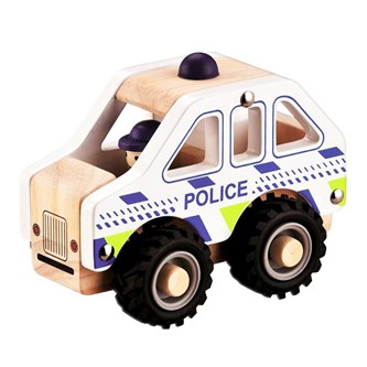 Poliisiauto, puuta