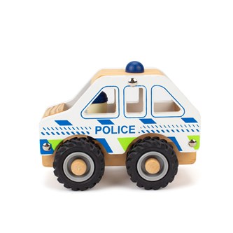 Poliisiauto, puuta