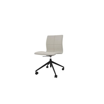 Tekla neuvottelutuoli, musta 4-sakarainen ristikko pyörillä