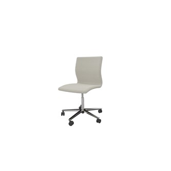 Tekla neuvottelutuoli, sileä istuin, kirkas 5-sakarainen ristikko pyörillä