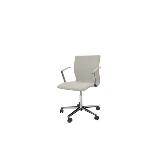 Tekla neuvottelutuoli, sileä istuin, kirkas 5-sakarainen ristikko pyörillä