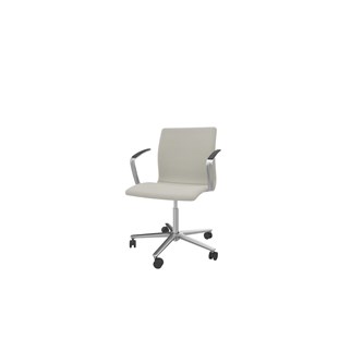 Tekla neuvottelutuoli, sileä istuin, kirkas 5-sakarainen ristikko pyörillä