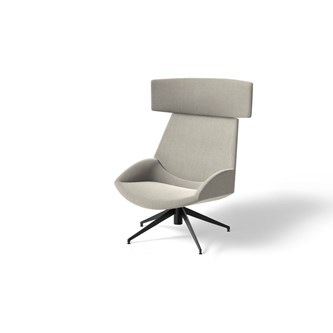 Size nojatuoli korkea musta ristikko