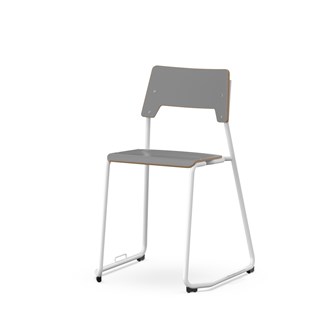 Como FSC BX tuoli, lenkkijalka, ik 45 cm, medium istuin, riviliittimellä, valkoinen runko