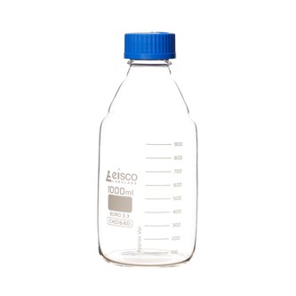 Reagenssipullo 1000 ml, borosilikaatti, 6 kpl