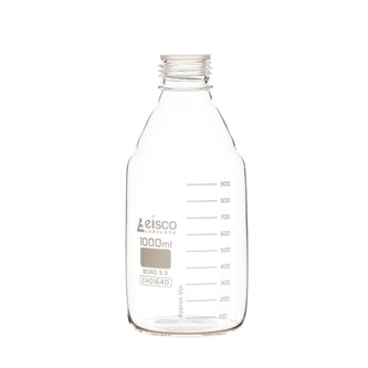 Reagenssipullo 1000 ml, borosilikaatti, 6 kpl