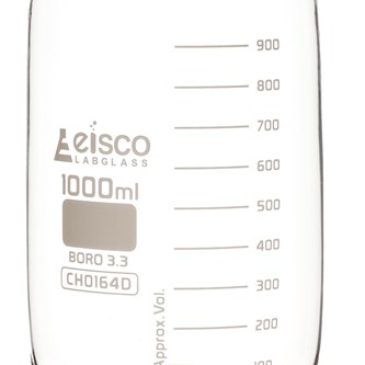 Reagenssipullo 1000 ml, borosilikaatti, 6 kpl