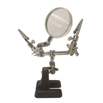 Juotosteline suurennuslasilla